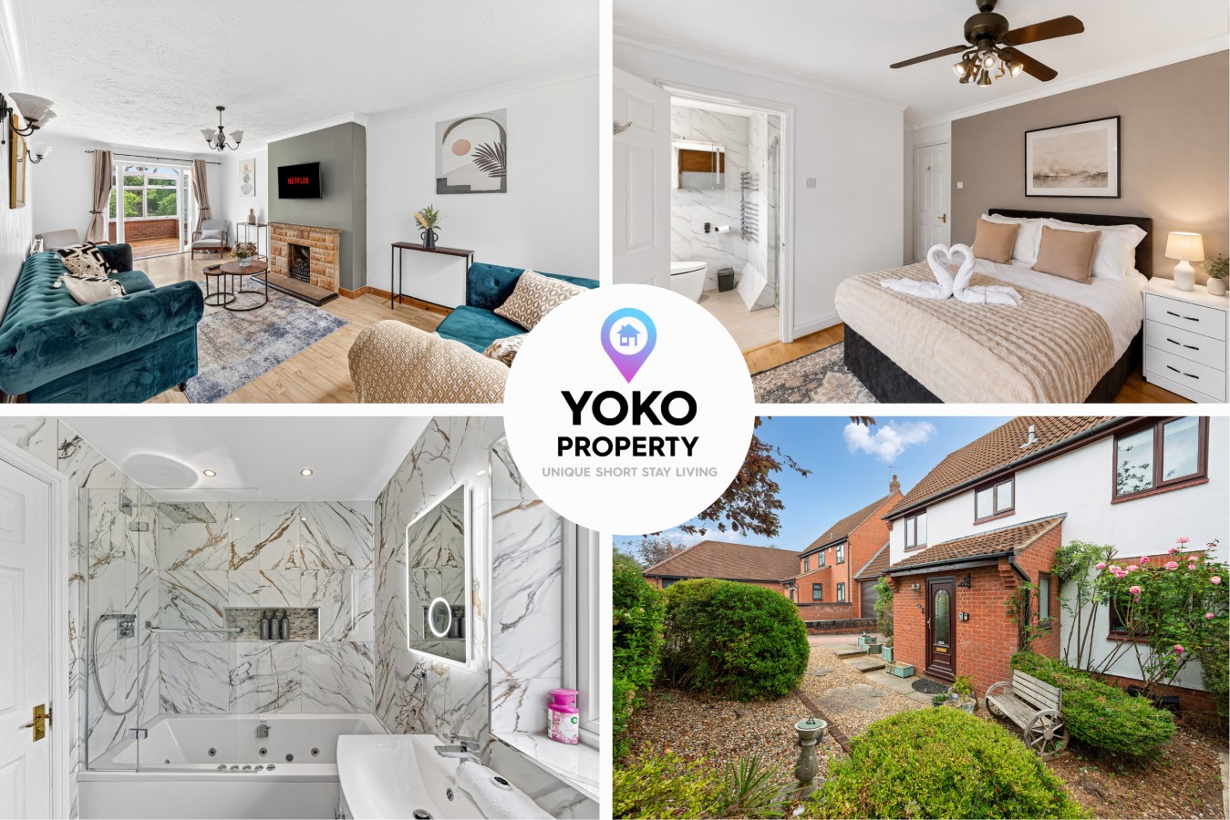 Detached House • 5BR • Driveway Parking • Office • Spacious Garden • Self-Check-In serviced apartment - UK - VivreStays