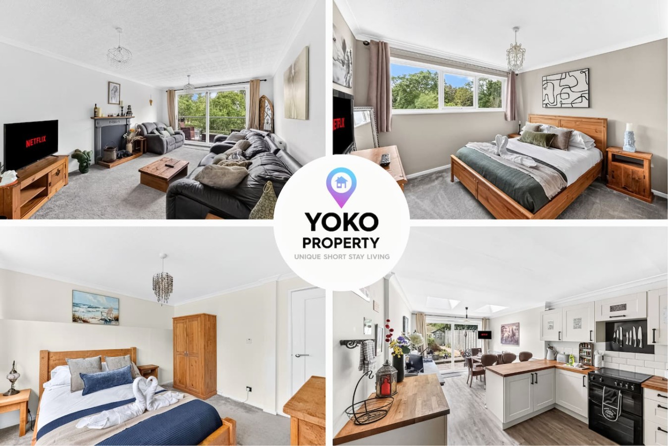 Waterside House • Close to City Centre • Sleeps 6 • Driveway Parking • Smart TVs in Bedrooms • Fast Wifi • Work Desk • Self-Check-In serviced apartment - Milton Keynes - VivreStays