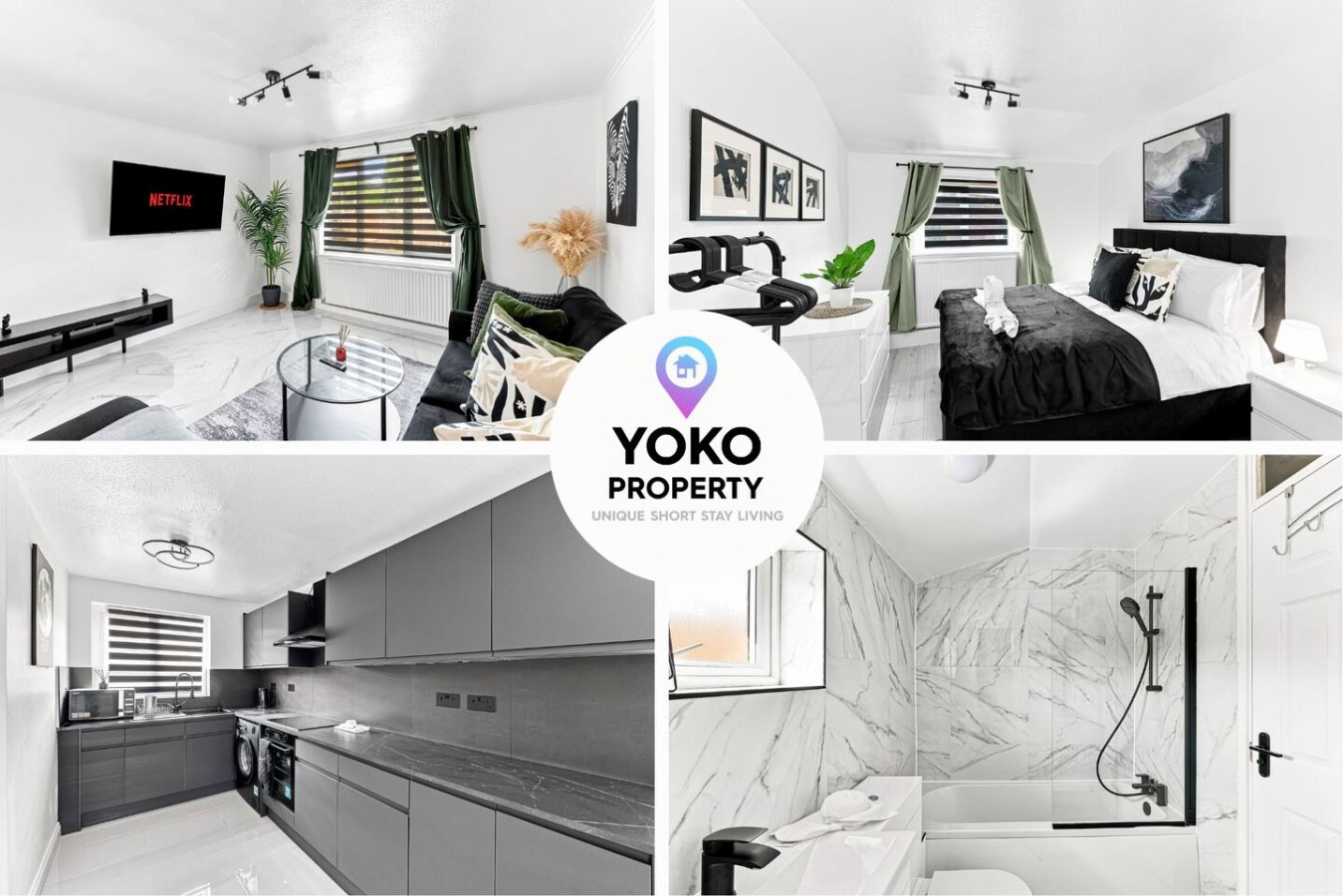 Candleford House • Newly Refurbished • Sleeps 5 • Free Parking • Fast Wifi • Smart TV • Self-Check-In serviced apartment - Northampton - VivreStays