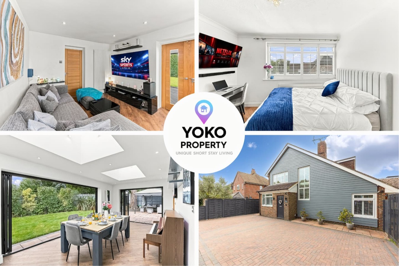Ashcombe House • Sleeps 9 • Pool Table • Office / Snug Room • Sky TV • Xbox • Driveway Parking serviced apartment - Worthing - VivreStays