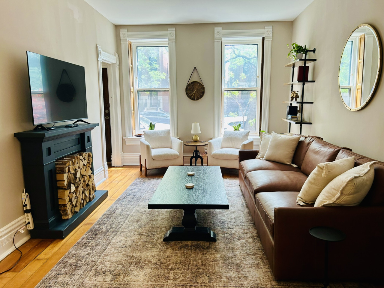 Chic Dining Area And Private Balcony - Stylish Mid-century Retreat - Chicago, IL