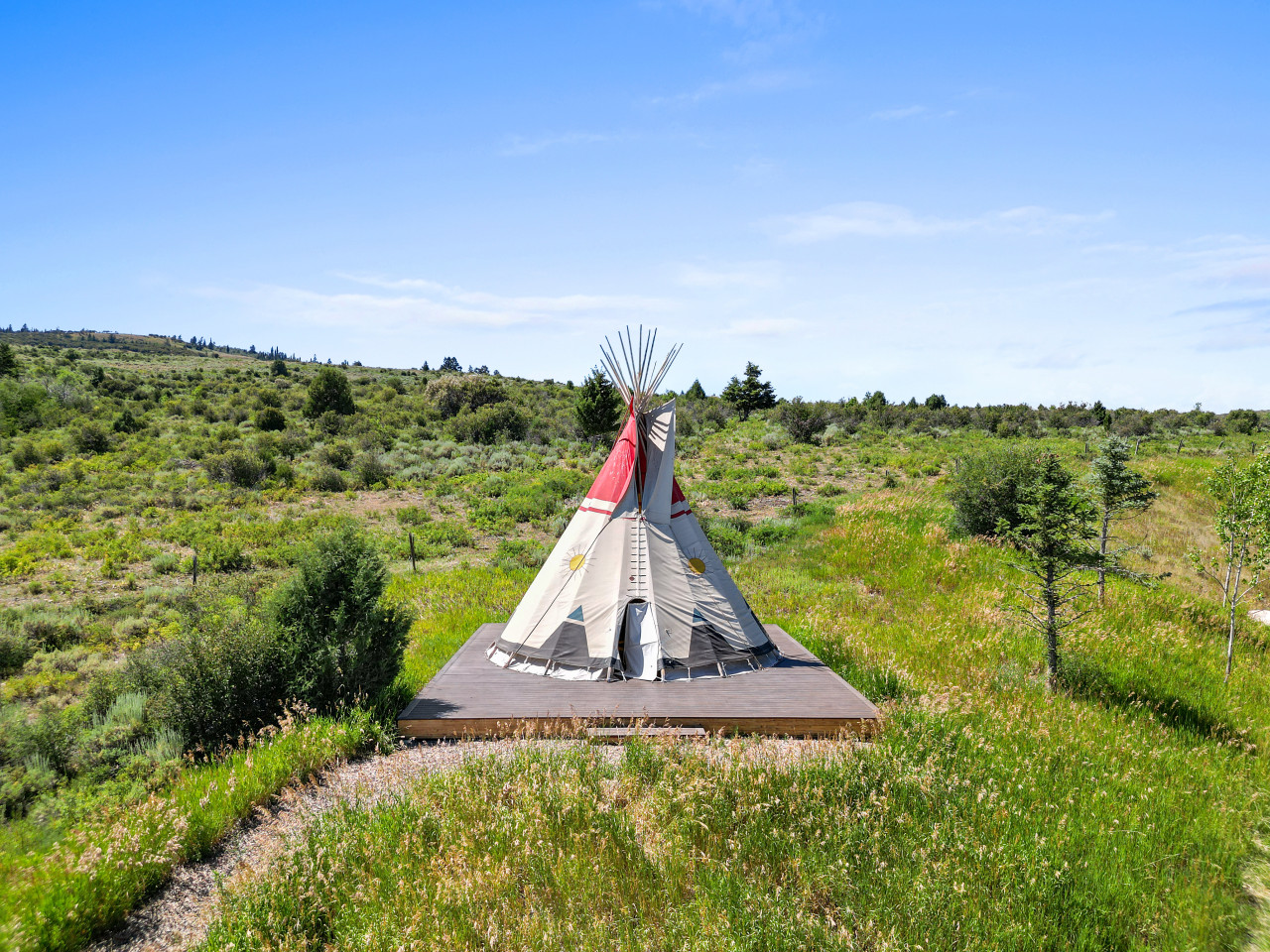 Private TeePee with Fire Pit