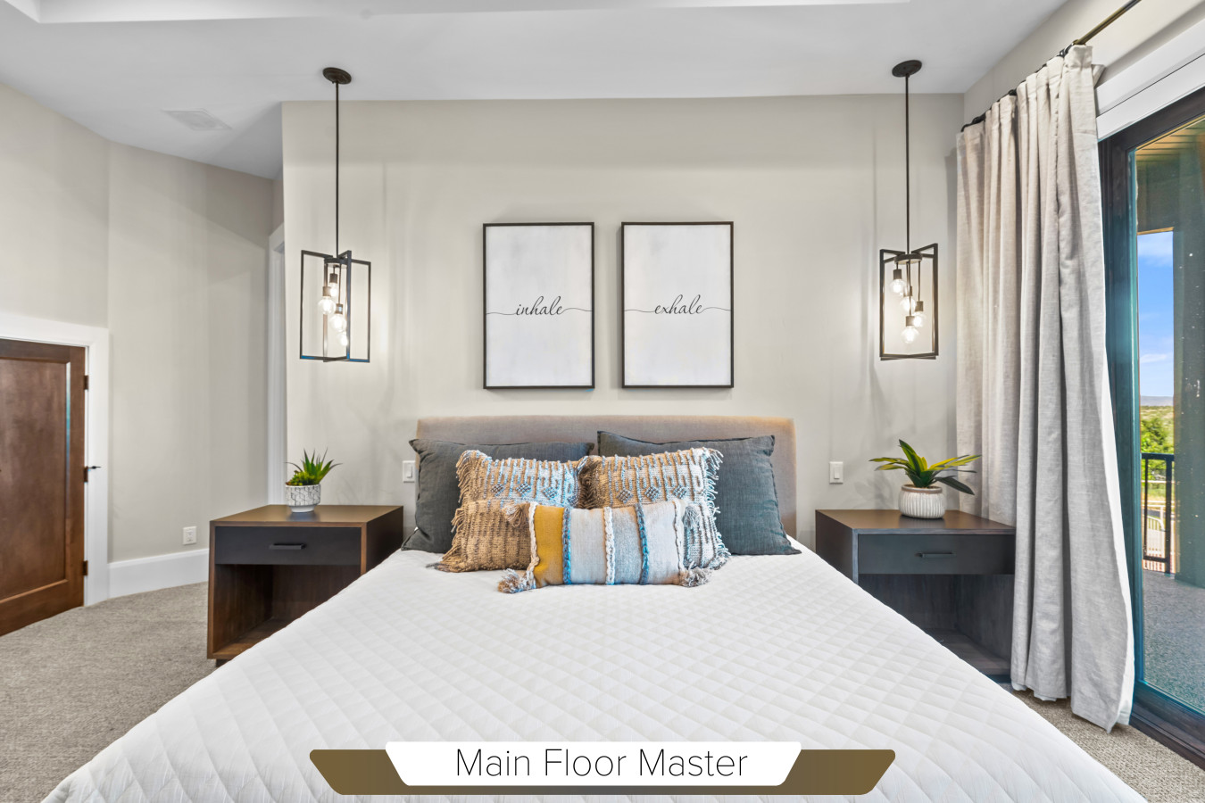 Main Floor Master Bedroom with Private Deck