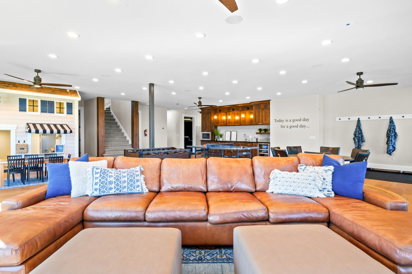 Lower Level Family Room w/ Pool Table, Foosball and Kids Playhouse