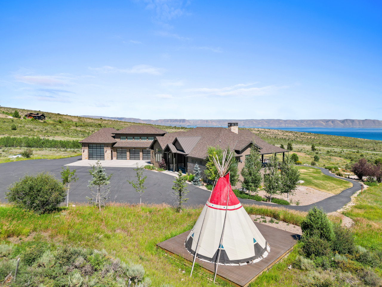 TeePee with Firepit and lots of seating.