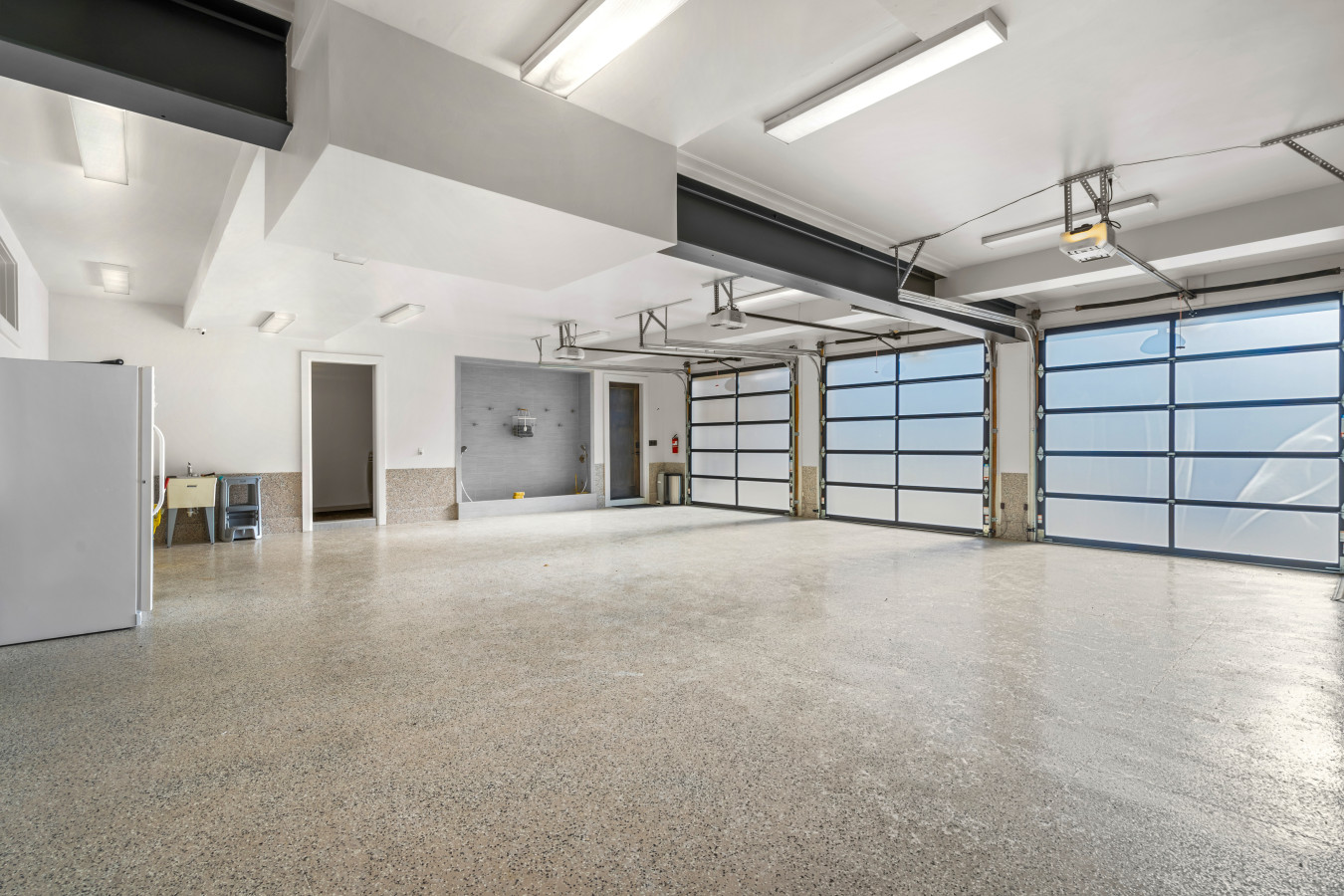 3 Bay Parking Garage with Wash Station and EV Charging