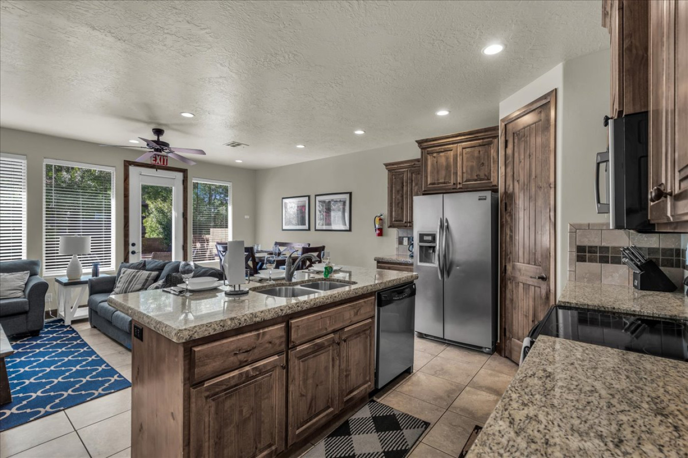 Great Room with Kitchen, Living and Dining