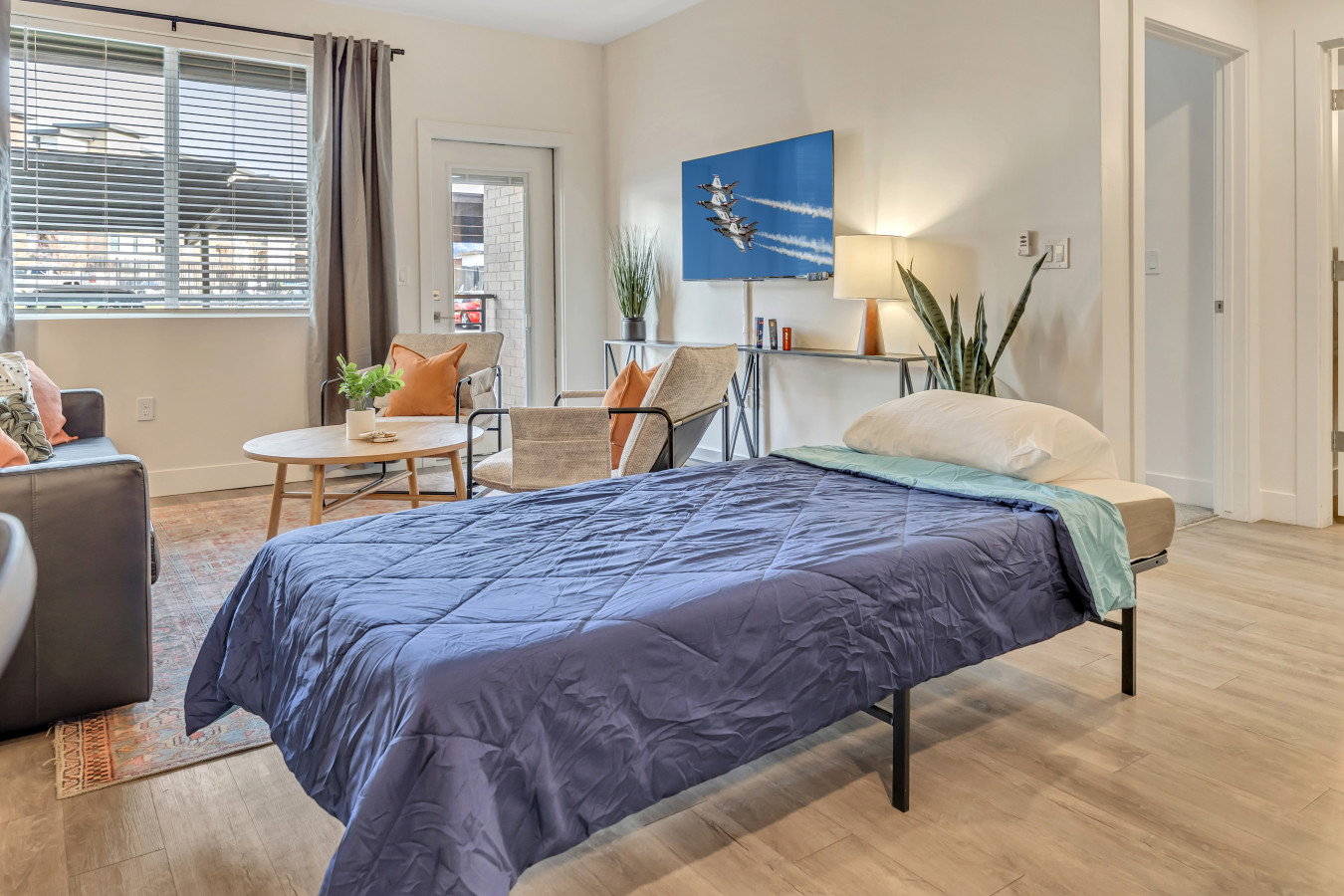 Living Room With Fold Out Twin XL Bed