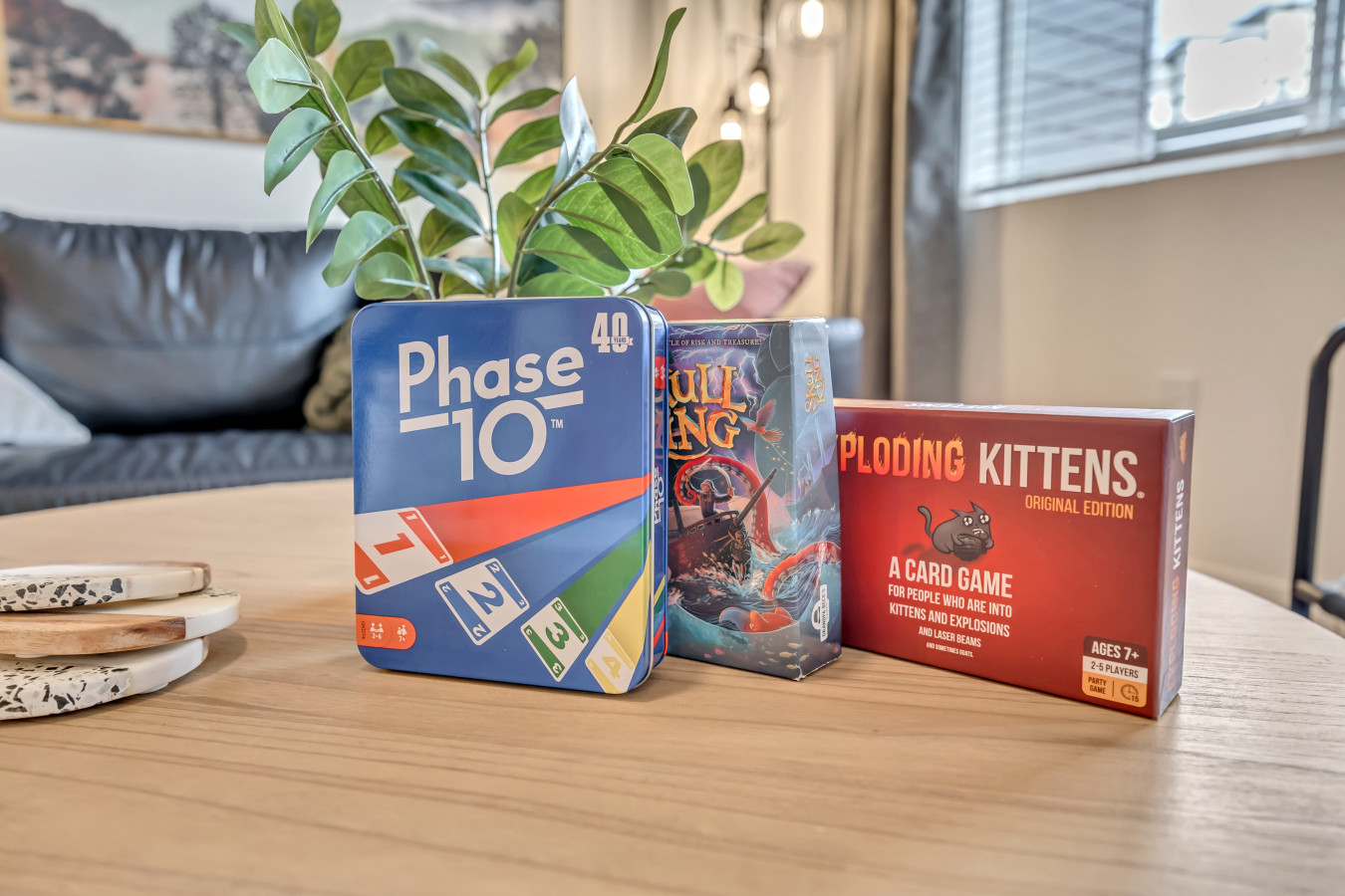 Living Room with Card Games