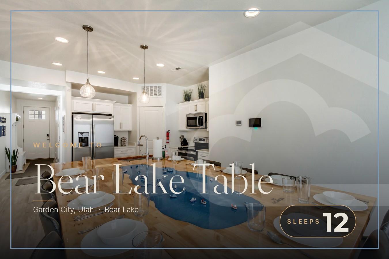 Bear Lake Table | Downtown Garden City Townhome