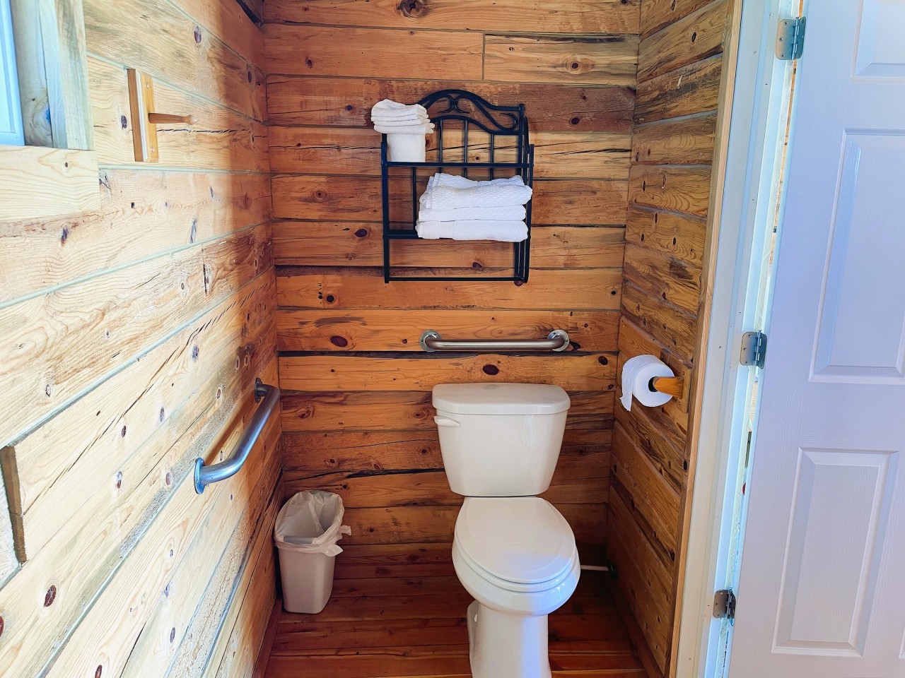 Private bathroom with towels