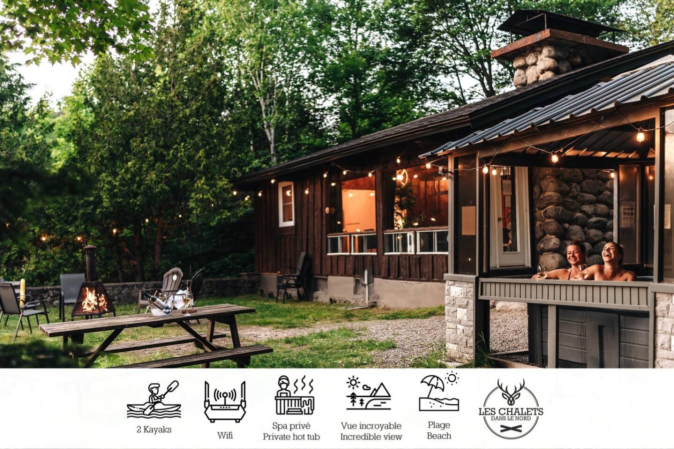 Le1605 - Chalet avec spa privé et vue sur l'eau