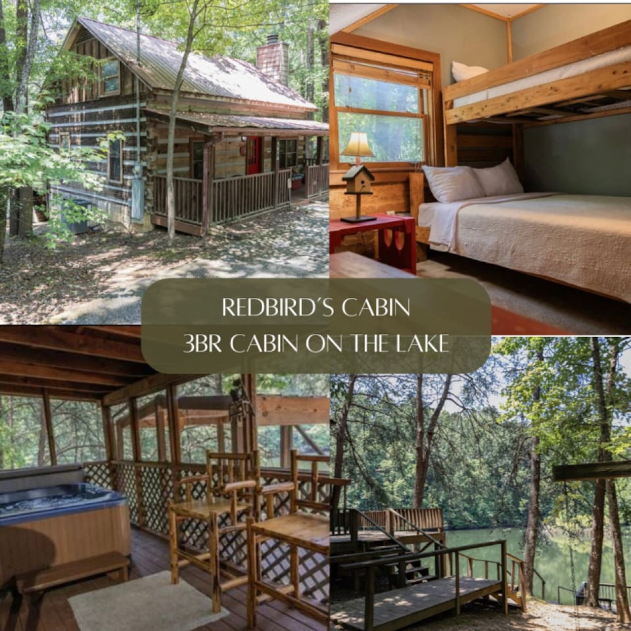 Cabin On Lake! Hottub, Private Dock, Pool Access!
